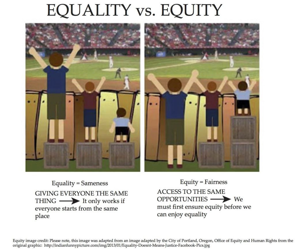 Image result for equality vs. equity